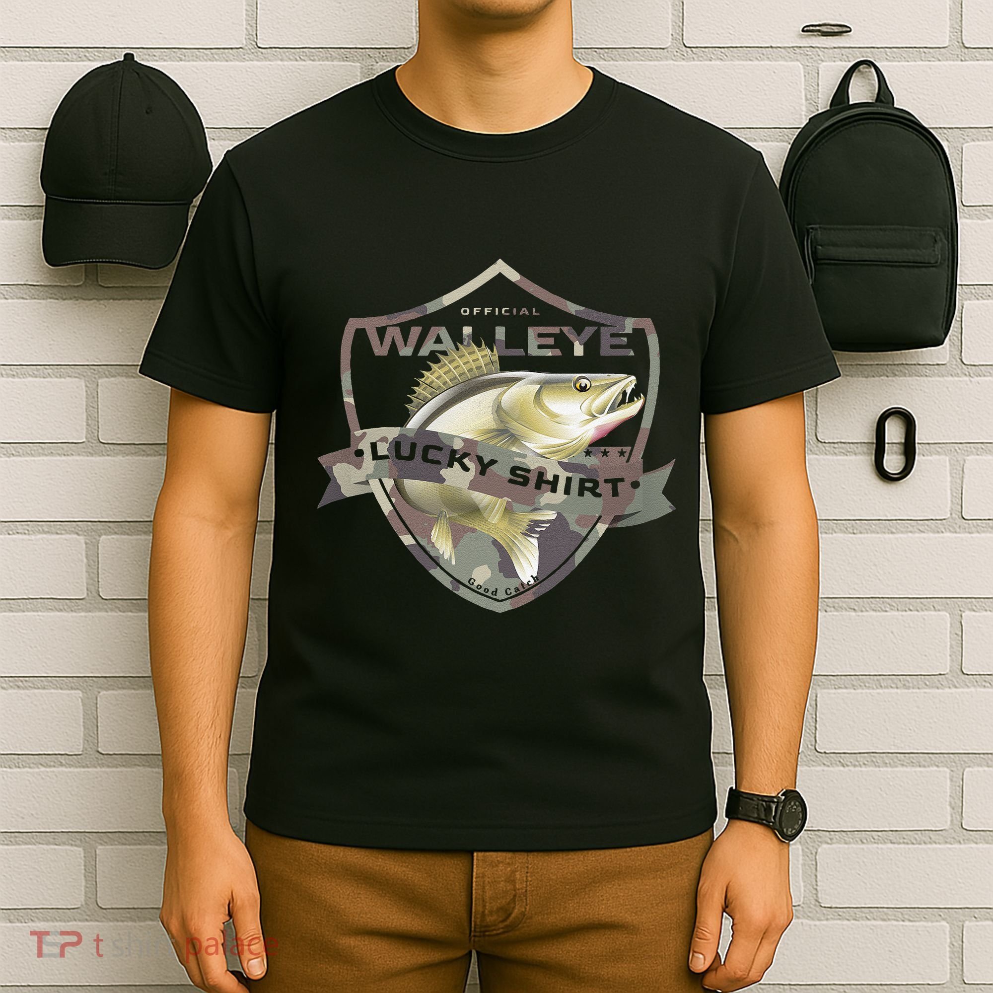 Walleye Lucky Funny Accessories To Walleye Fishing T-Shirt