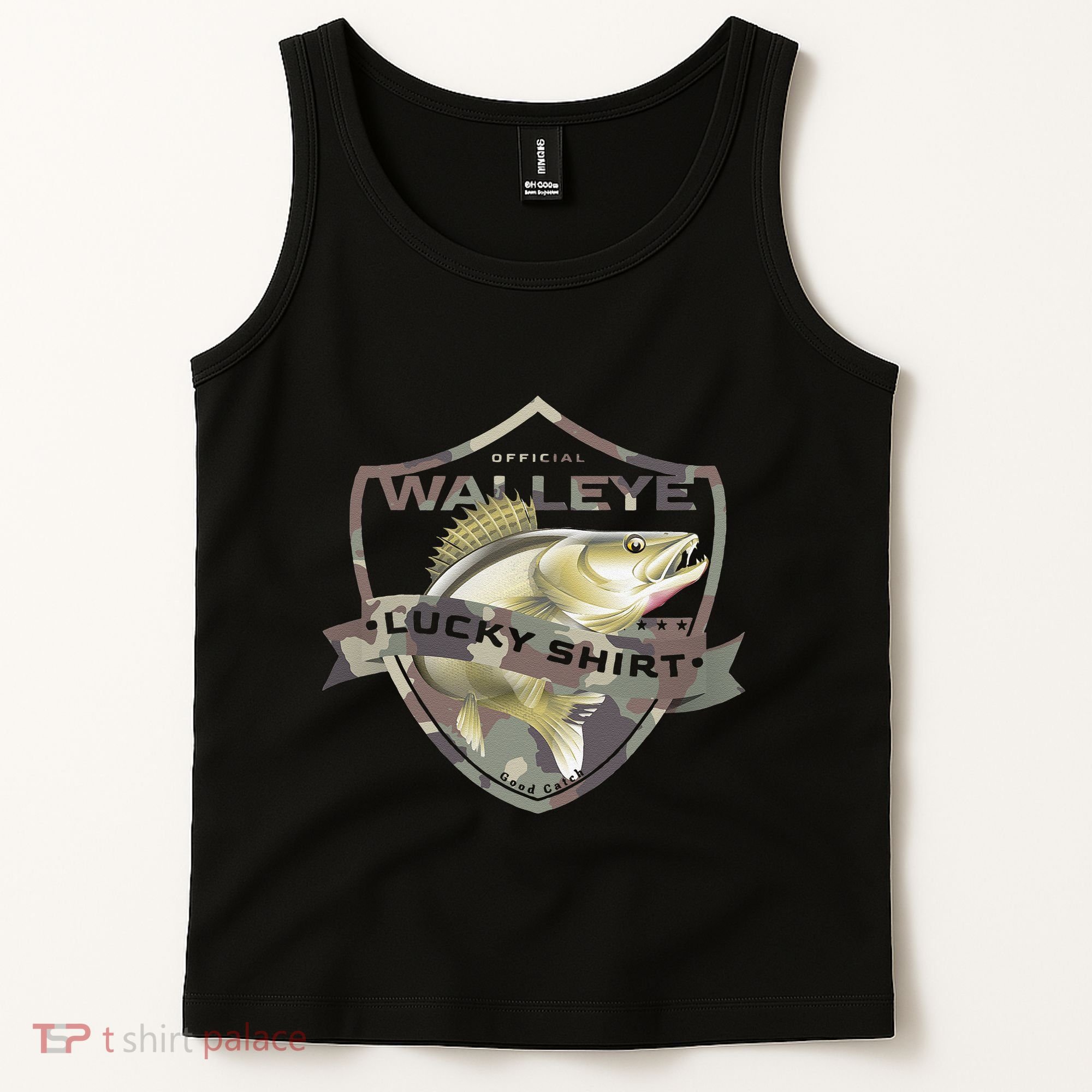 Walleye Lucky Funny Accessories To Walleye Fishing Tank Top