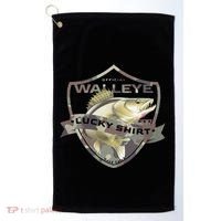 Walleye Lucky Funny Accessories To Walleye Fishing Golf Towel thumb 0