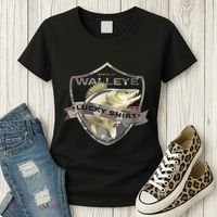 Walleye Lucky Funny Accessories To Walleye Fishing Women's T-Shirt thumb 3