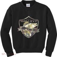 Walleye Lucky Funny Accessories To Walleye Fishing Kids Sweatshirt thumb 0