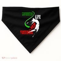 Women Life Freedom Iran Protest USA-Made Doggie Bandana thumb 0