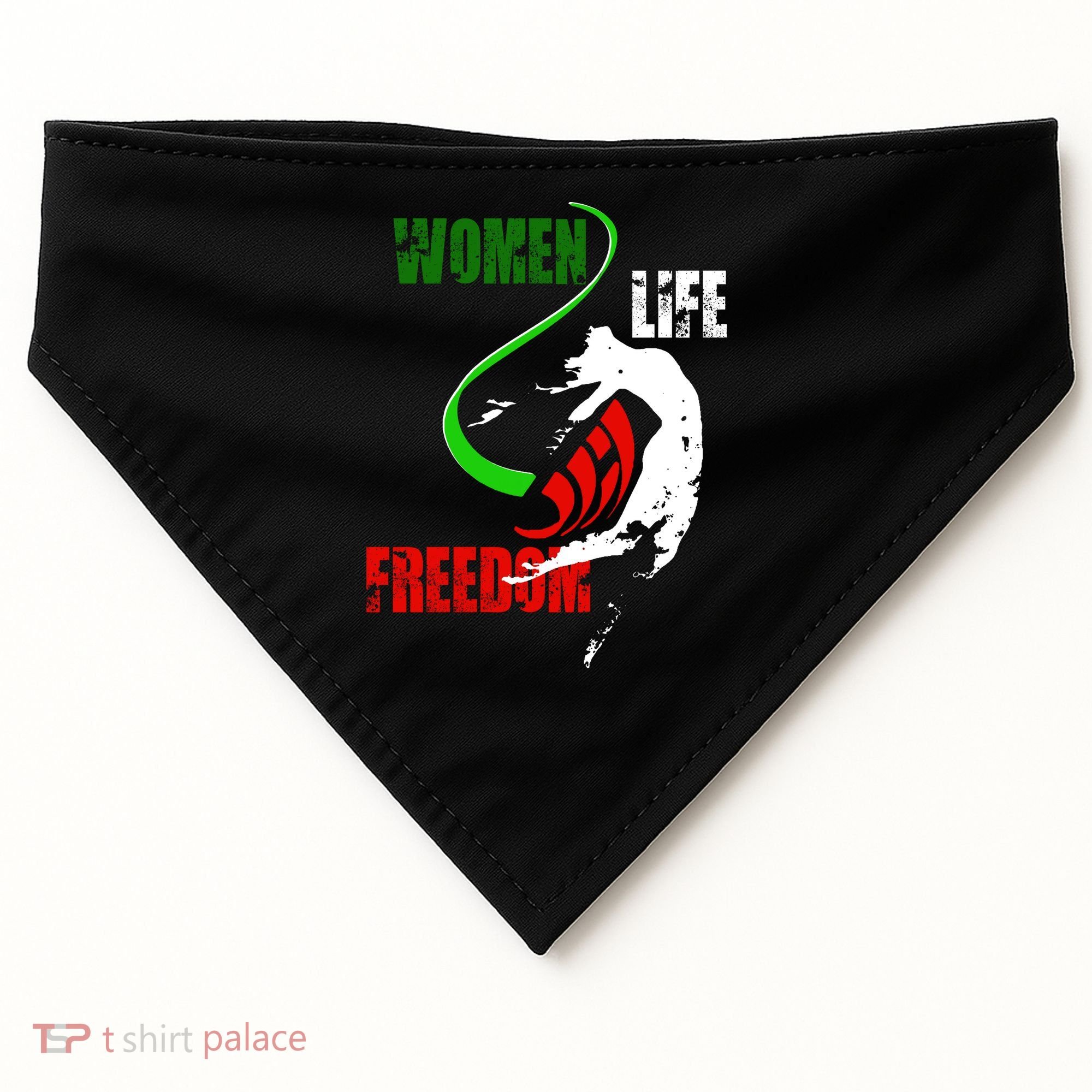 Women Life Freedom Iran Protest USA-Made Doggie Bandana