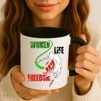 Women Life Freedom Iran Protest Coffee Mug thumb 3