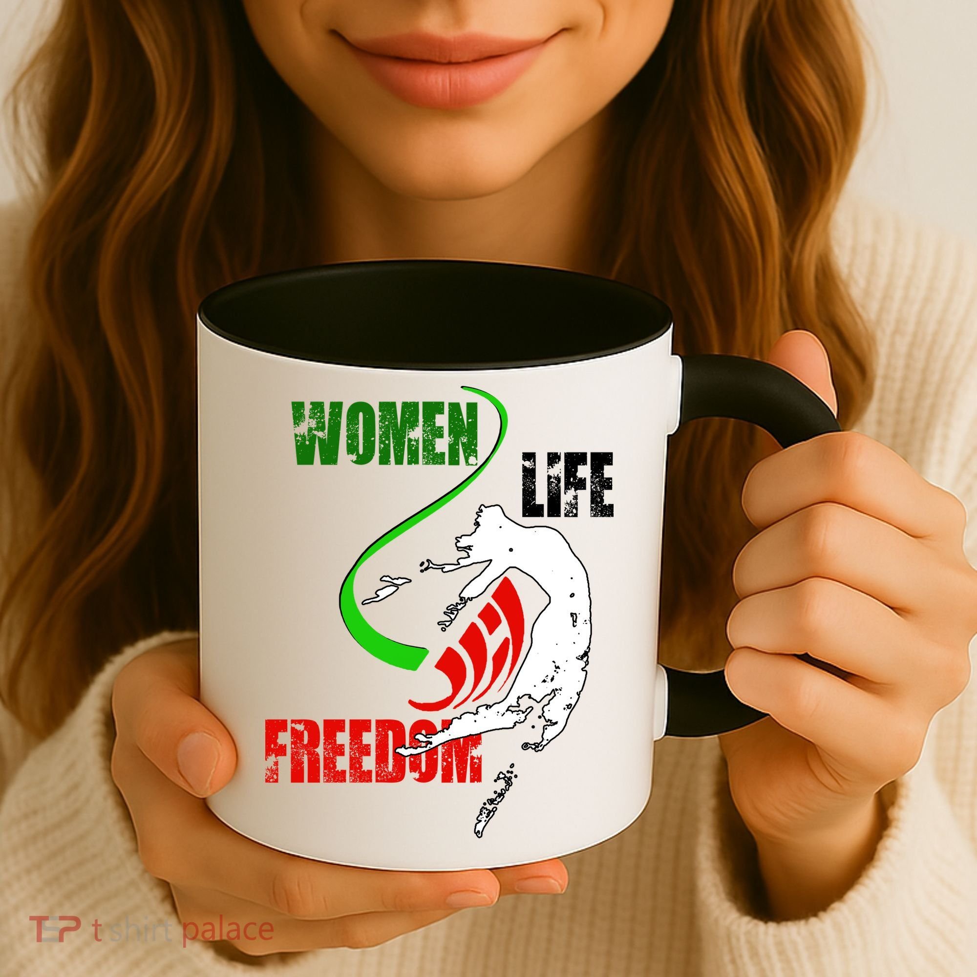 Women Life Freedom Iran Protest Coffee Mug
