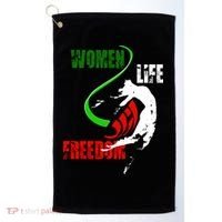 Women Life Freedom Iran Protest Golf Towel thumb 0