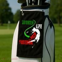 Women Life Freedom Iran Protest Golf Towel thumb 2