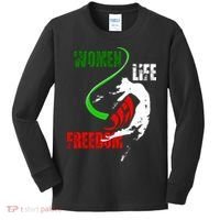 Women Life Freedom Iran Protest Kids Long Sleeve Shirt thumb 0