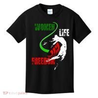 Women Life Freedom Iran Protest Kids T-Shirt thumb 0