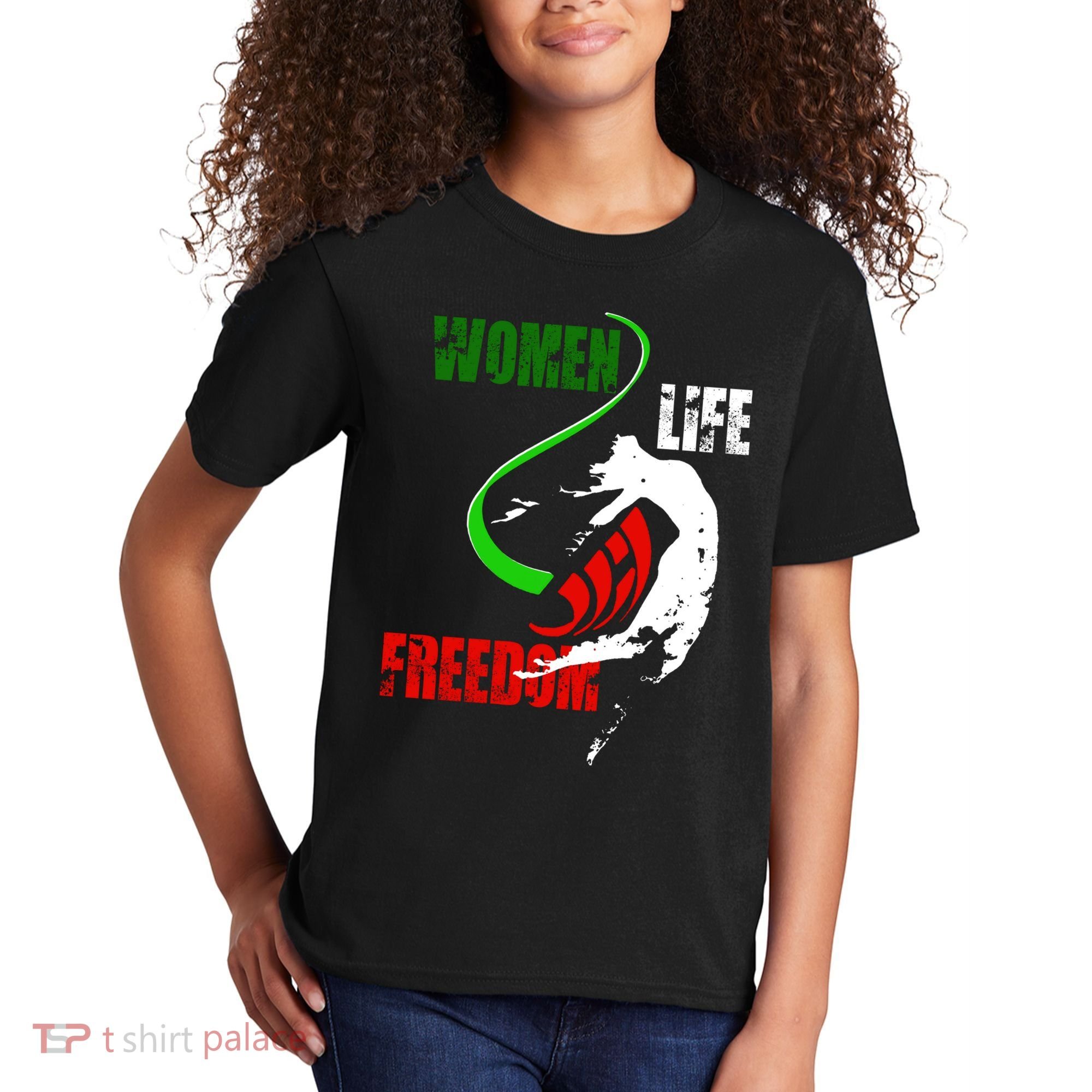 Women Life Freedom Iran Protest Kids T-Shirt