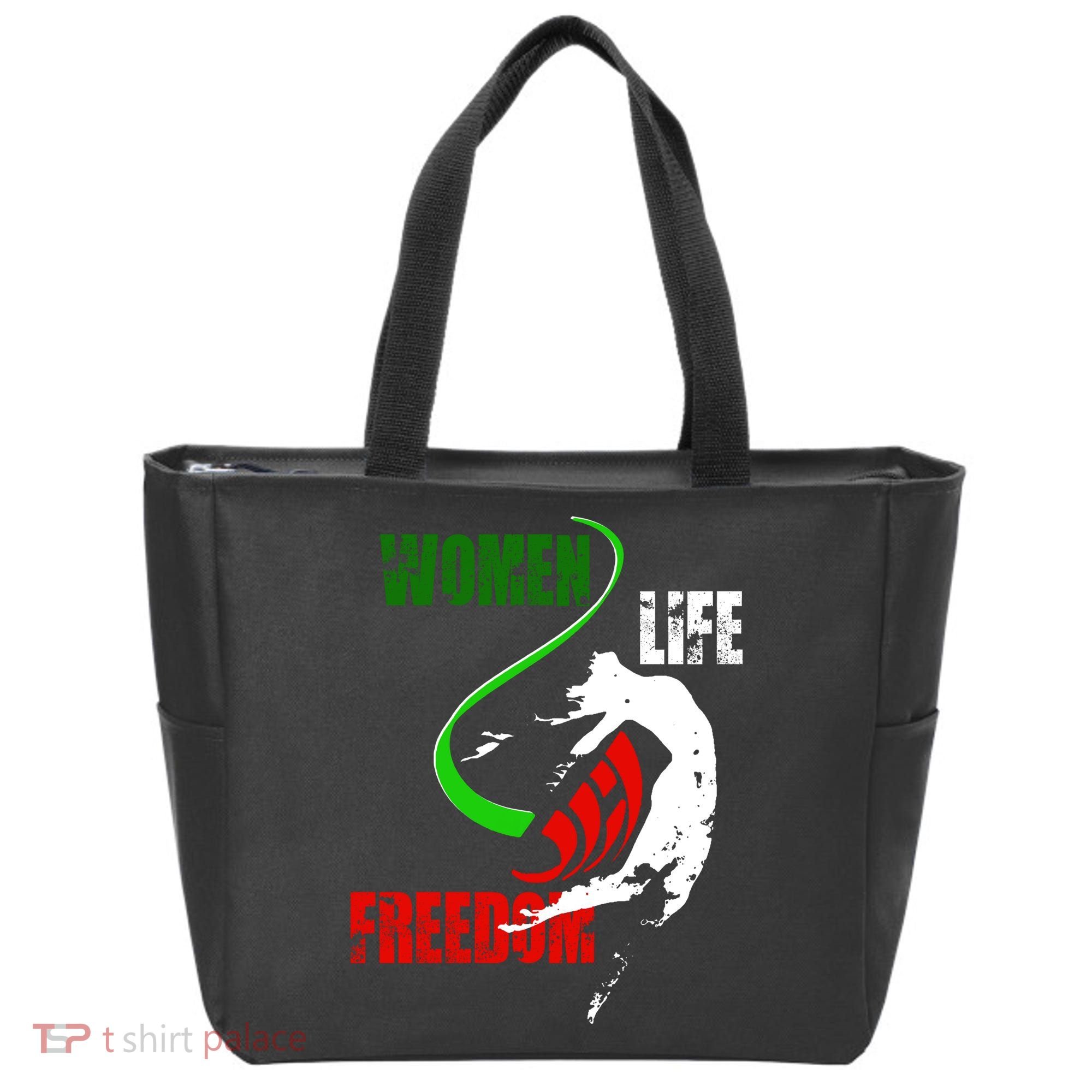 Women Life Freedom Iran Protest Tote Bag