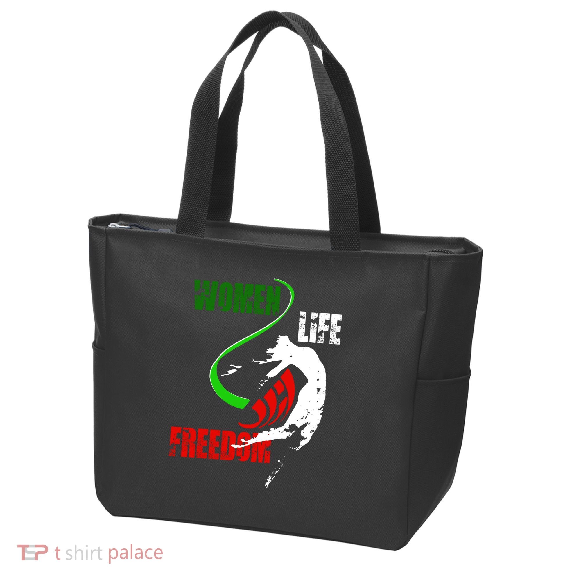 Women Life Freedom Iran Protest Tote Bag