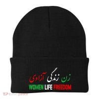 Women Life Freedom Support Persian Zan Zendegi Azadi Beanie thumb 0