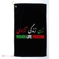 Women Life Freedom Support Persian Zan Zendegi Azadi Golf Towel thumb 0