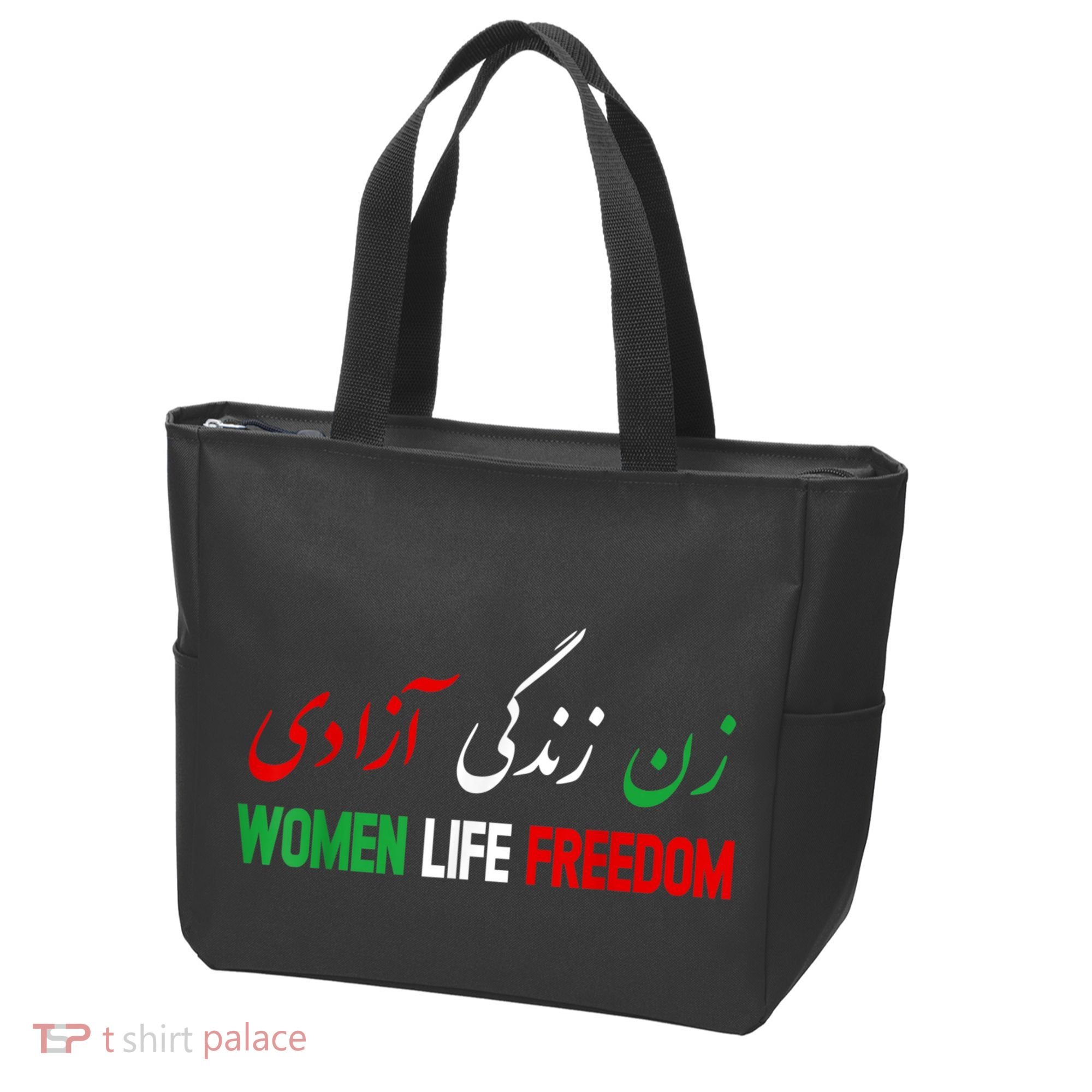 Women Life Freedom Support Persian Zan Zendegi Azadi Tote Bag