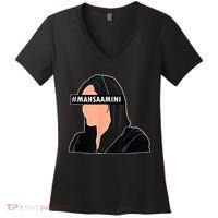 Women Life Freedom Iran #Mahsa Amini Women's V-Neck T-Shirt thumb 0