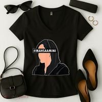 Women Life Freedom Iran #Mahsa Amini Women's V-Neck T-Shirt thumb 2
