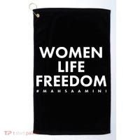 Women Life Freedom #Mahsa Amini Golf Towel thumb 0