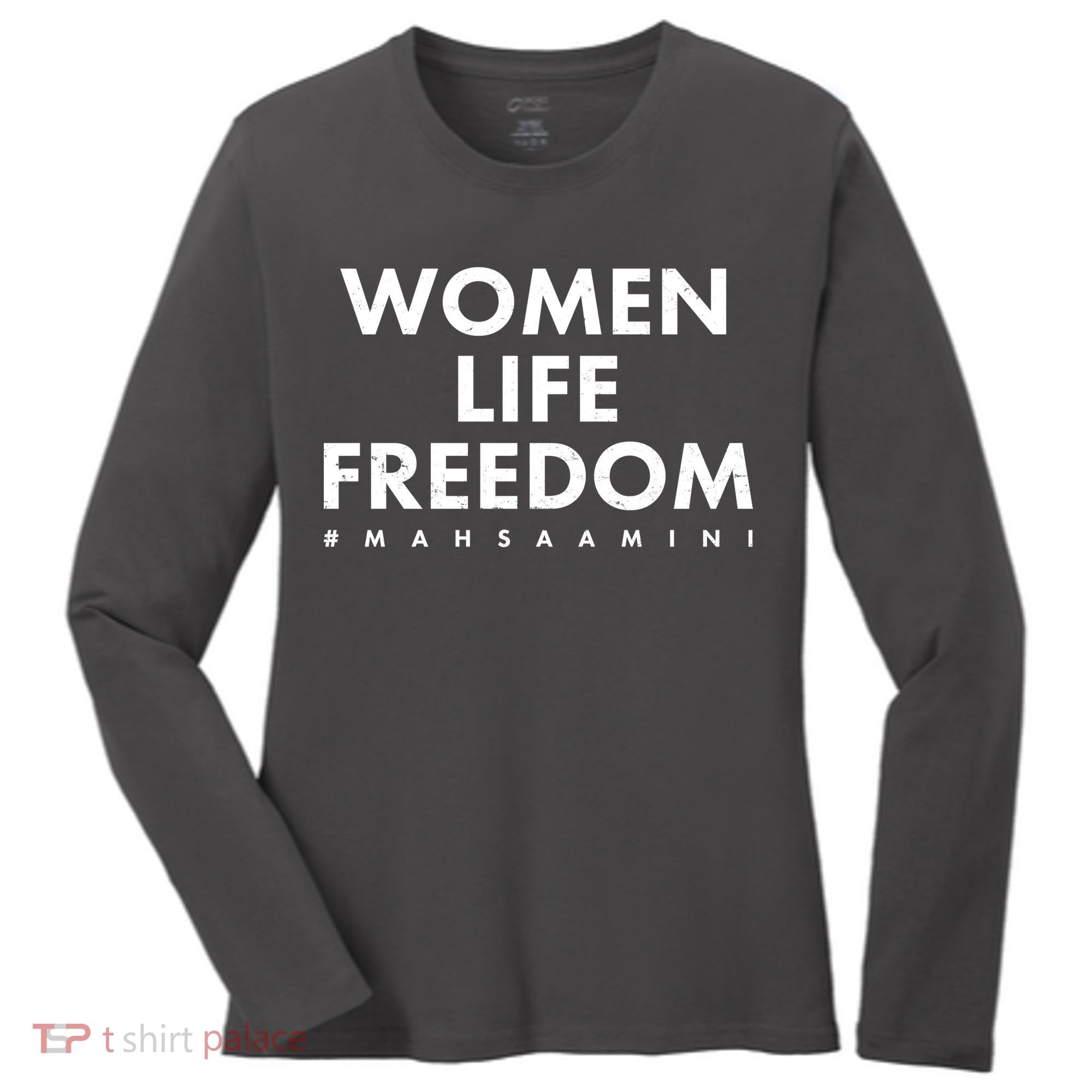 Women Life Freedom #Mahsa Amini Women's Long Sleeve Shirt