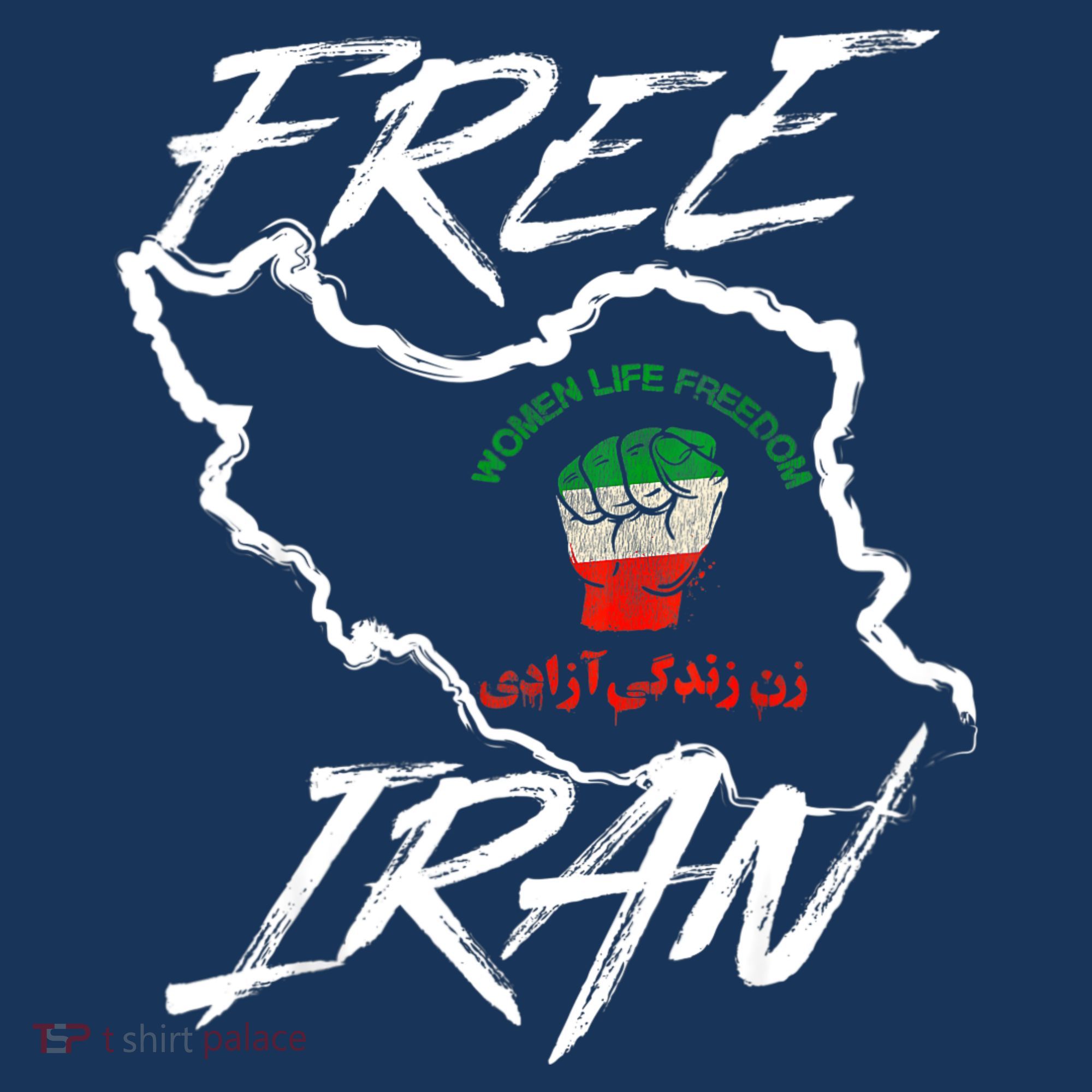 Women Life Freedom Vintage Iranian Distressed Free Iran T-Shirt