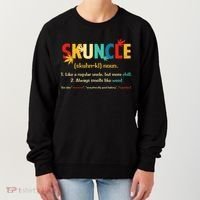 Weed Lover Fun Uncle Weed Smoker Skuncle Marijuana Cannabis Women's Sweatshirt thumb 0