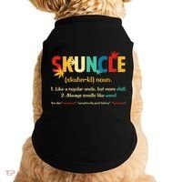 Weed Lover Fun Uncle Weed Smoker Skuncle Marijuana Cannabis Doggie Tank thumb 0