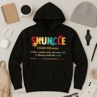 Weed Lover Fun Uncle Weed Smoker Skuncle Marijuana Cannabis Hoodie thumb 3