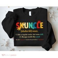 Weed Lover Fun Uncle Weed Smoker Skuncle Marijuana Cannabis Sweatshirt thumb 2