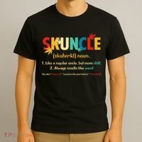 Weed Lover Fun Uncle Weed Smoker Skuncle Marijuana Cannabis T-Shirt thumb 3
