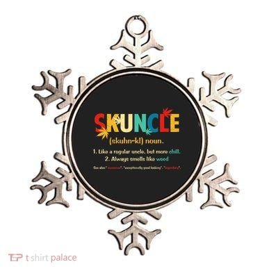 Weed Lover Fun Uncle Weed Smoker Skuncle Marijuana Cannabis Ornament