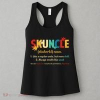 Weed Lover Fun Uncle Weed Smoker Skuncle Marijuana Cannabis Women's Tank Top thumb 3