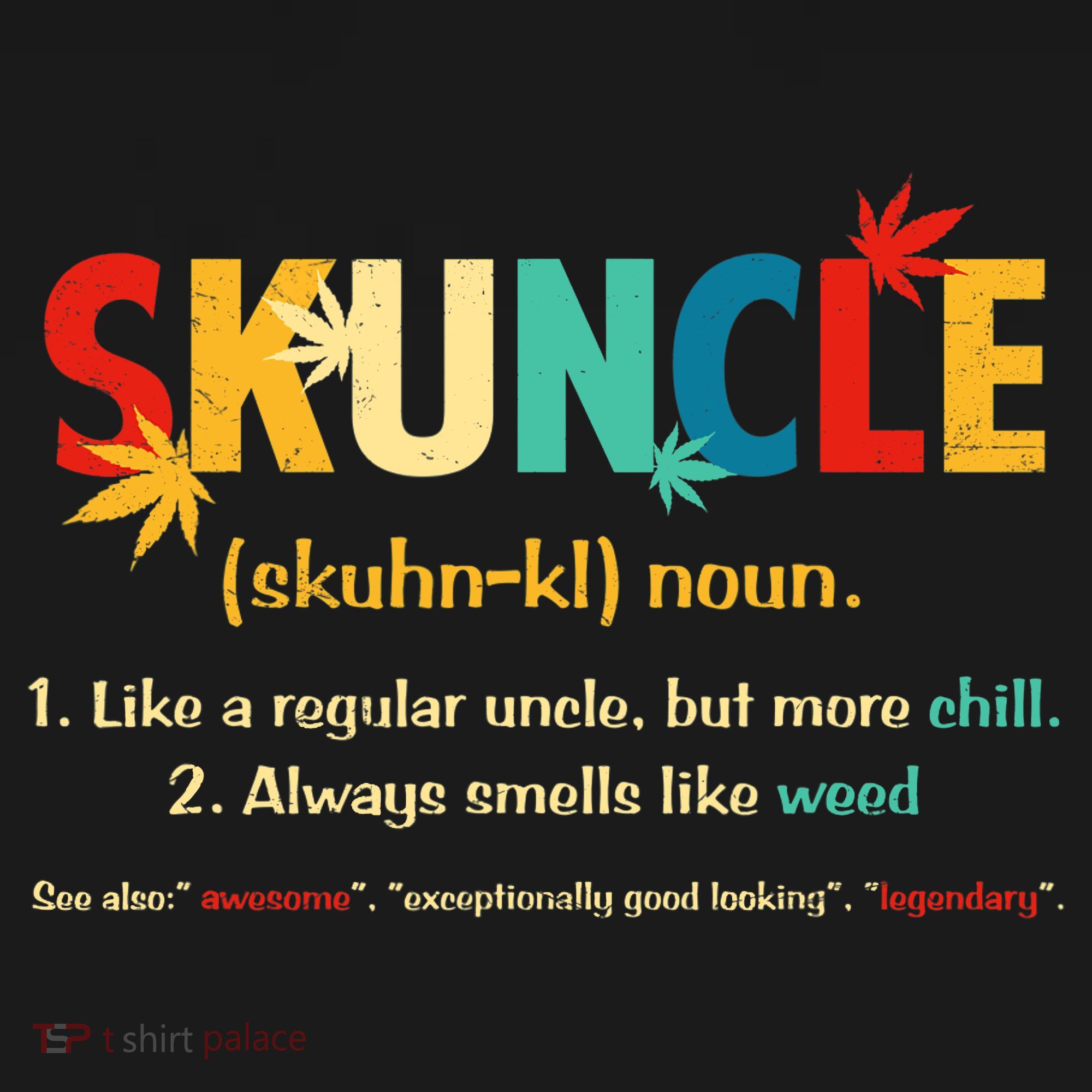 Weed Lover Fun Uncle Weed Smoker Skuncle Marijuana Cannabis Women's Tank Top