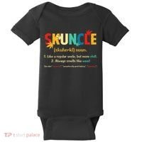 Weed Lover Fun Uncle Weed Smoker Skuncle Marijuana Cannabis Baby Bodysuit thumb 0