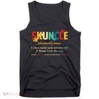 Weed Lover Fun Uncle Weed Smoker Skuncle Marijuana Cannabis Tank Top thumb 0
