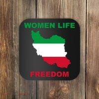 Women Life Freedom Iranian Mahsa Amini Coaster thumb 0