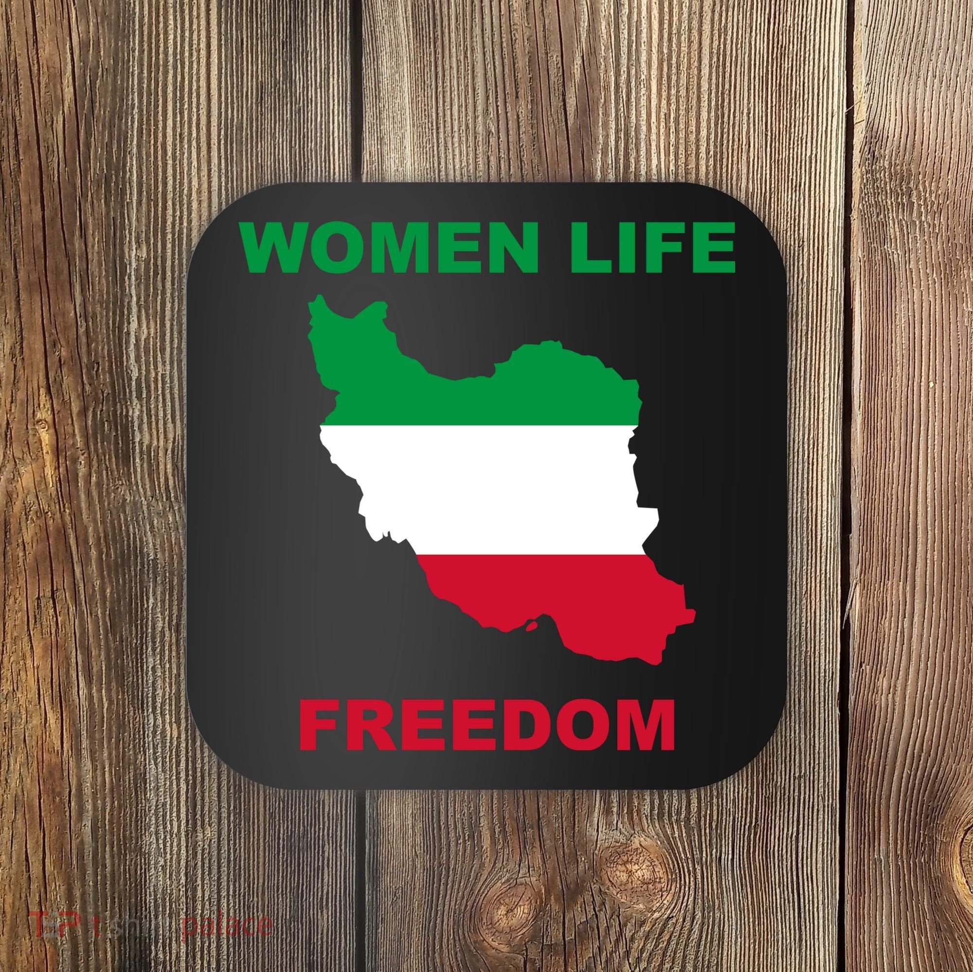 Women Life Freedom Iranian Mahsa Amini Coaster