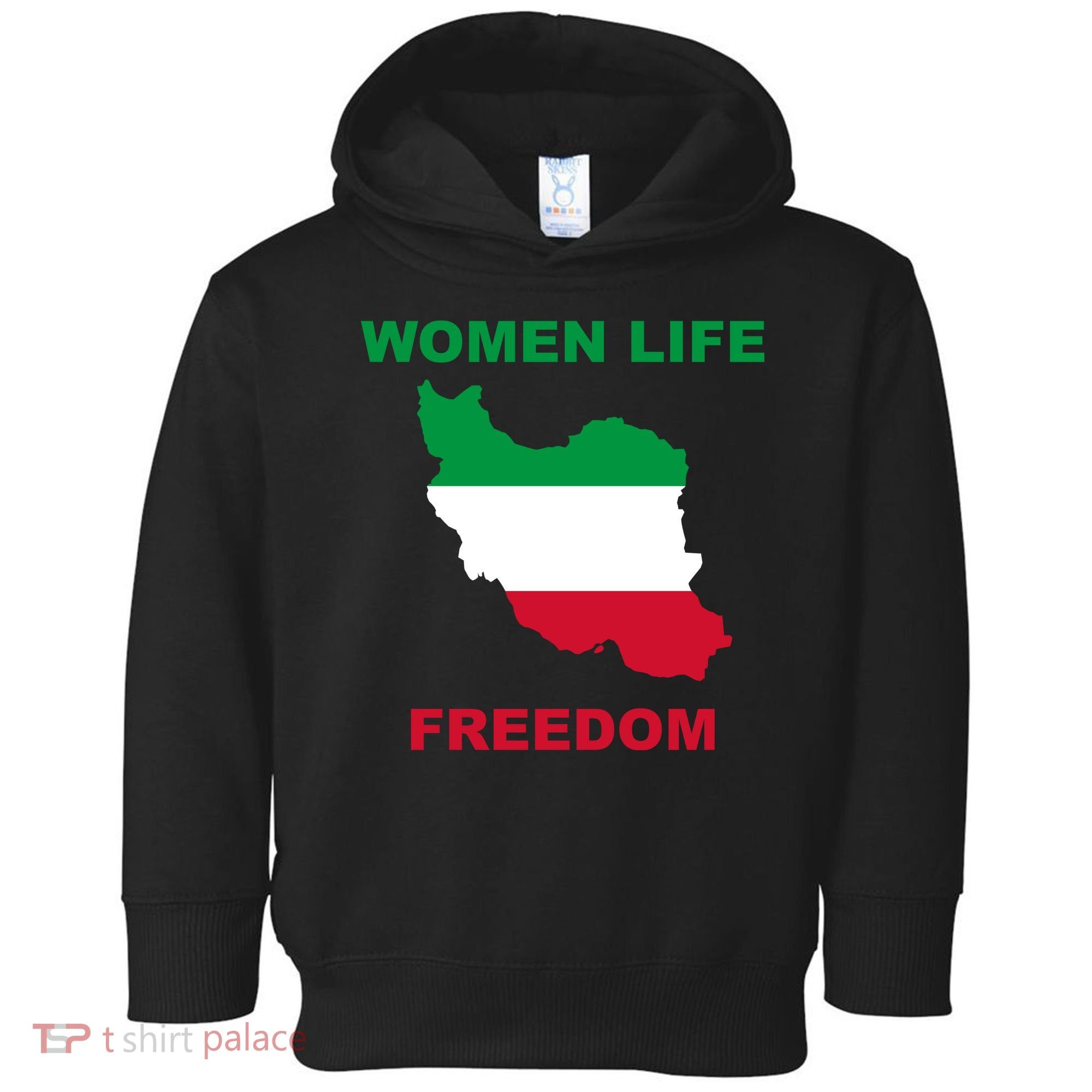 Women Life Freedom Iranian Mahsa Amini Toddler Hoodie