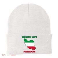 Women Life Freedom Iranian Mahsa Amini Beanie thumb 0