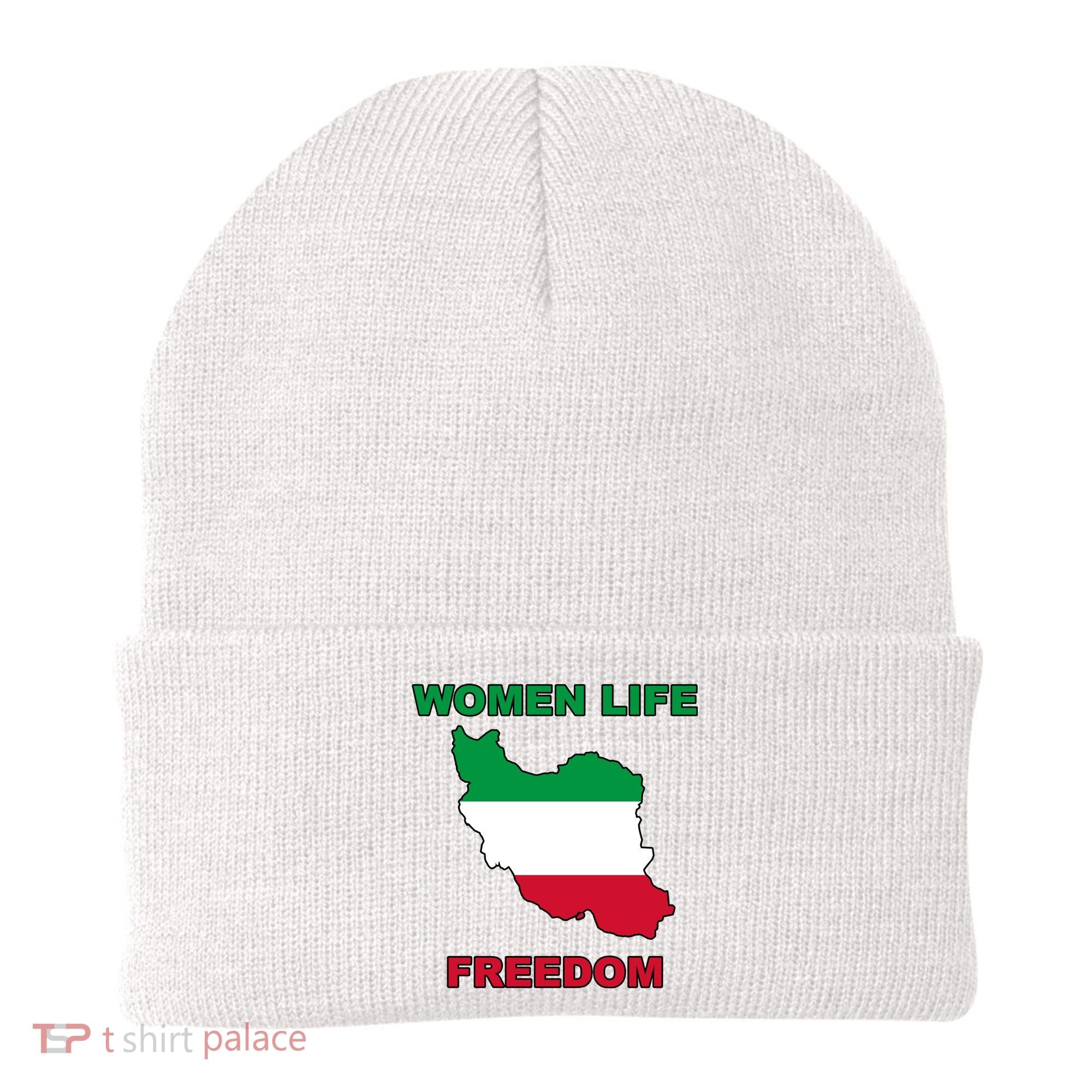 Women Life Freedom Iranian Mahsa Amini Beanie