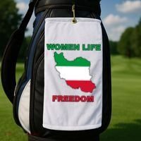 Women Life Freedom Iranian Mahsa Amini Golf Towel thumb 2
