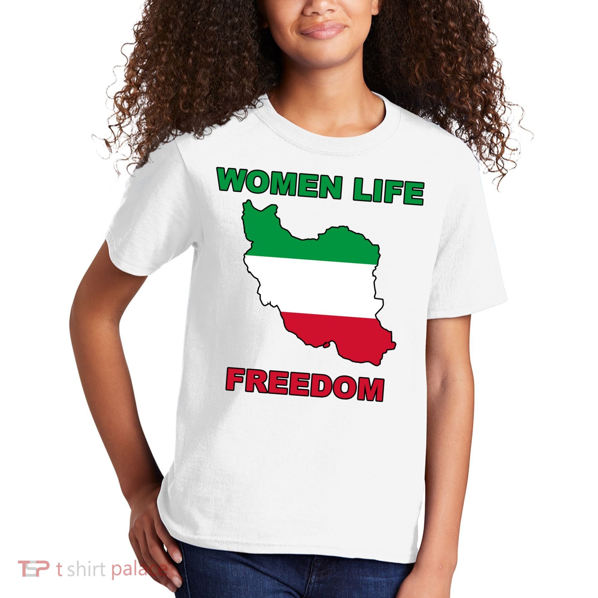 Women Life Freedom Iranian Mahsa Amini Kids T-Shirt