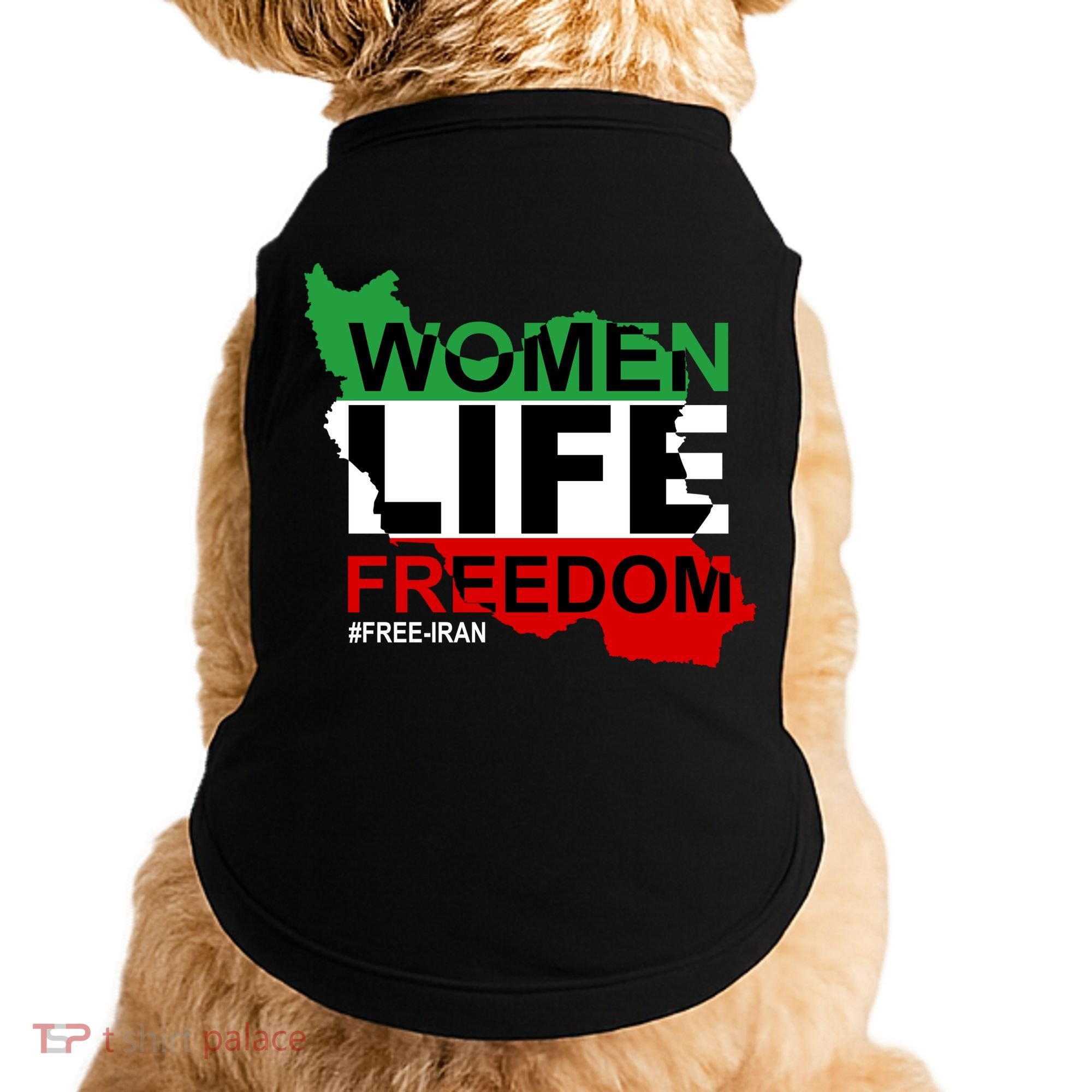 Women Life Freedom Free Iran Doggie Tank