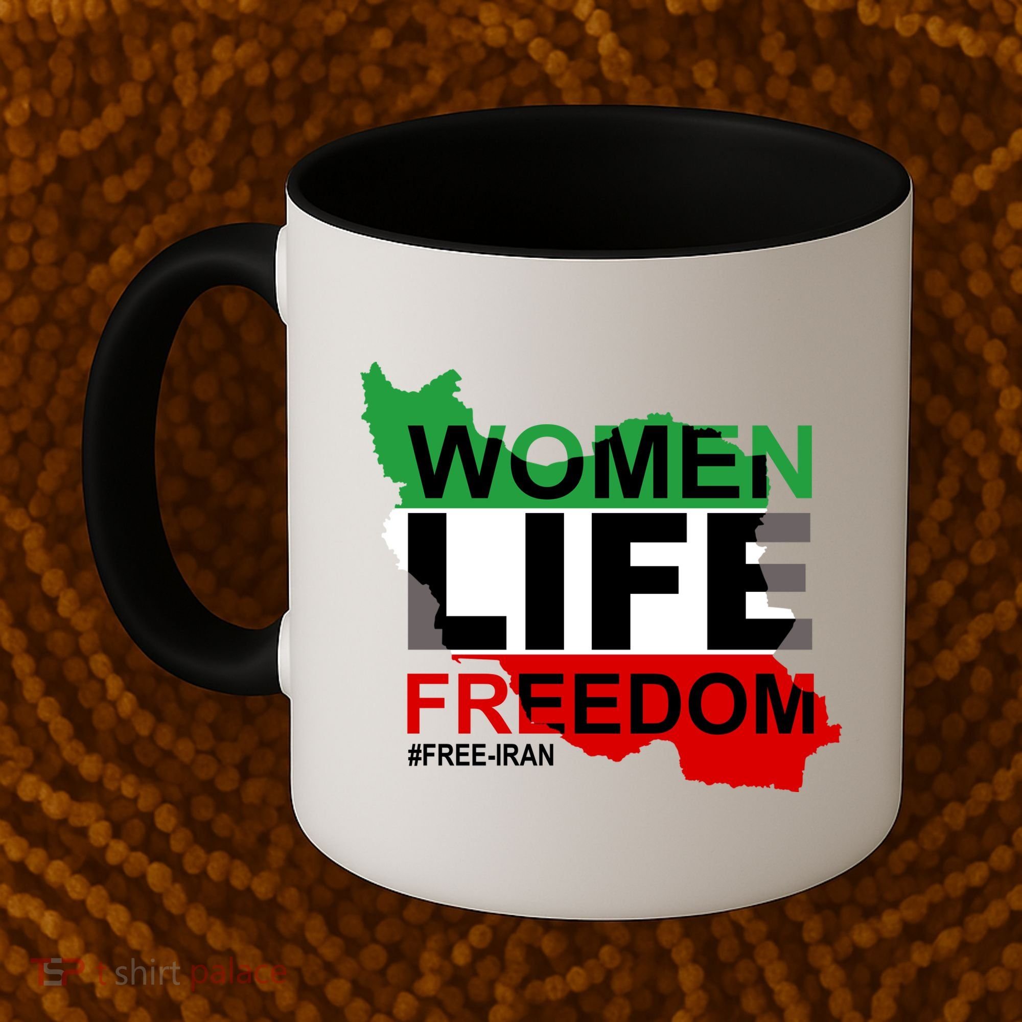 Women Life Freedom Free Iran Coffee Mug