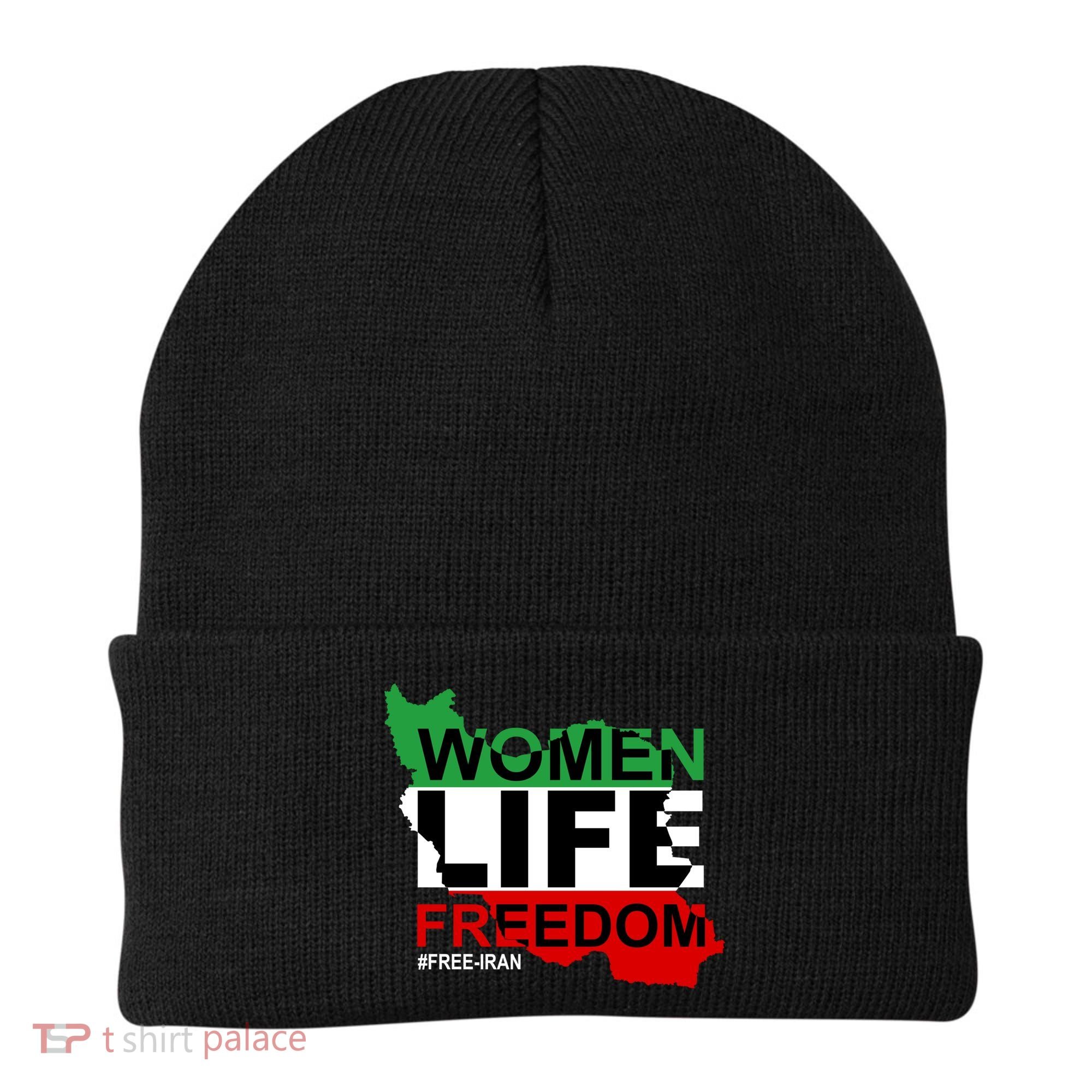 Women Life Freedom Free Iran Beanie