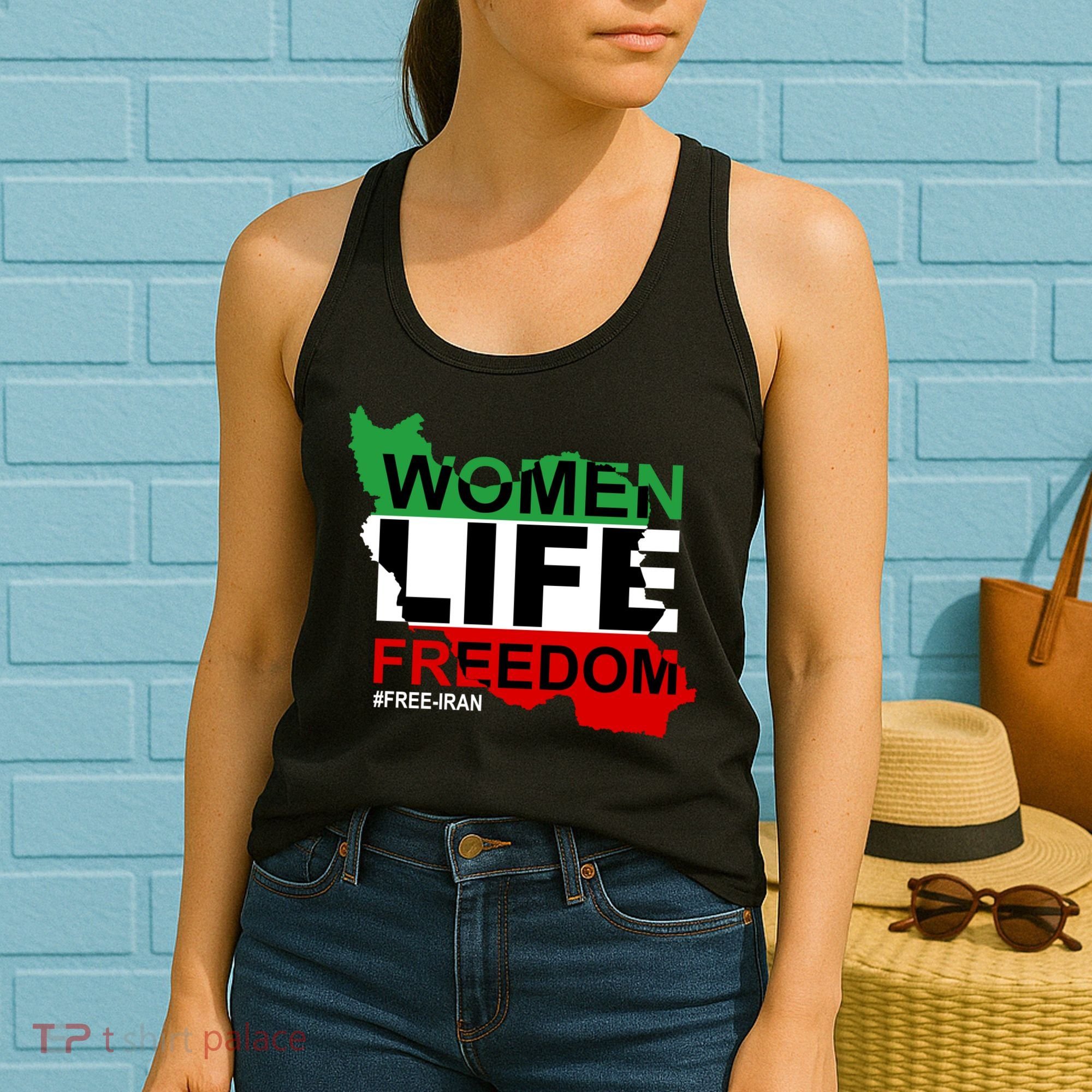 Women Life Freedom Free Iran Women's Tank Top