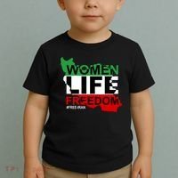 Women Life Freedom Free Iran Toddler T-Shirt thumb 2