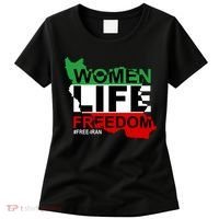 Women Life Freedom Free Iran Women's T-Shirt thumb 0