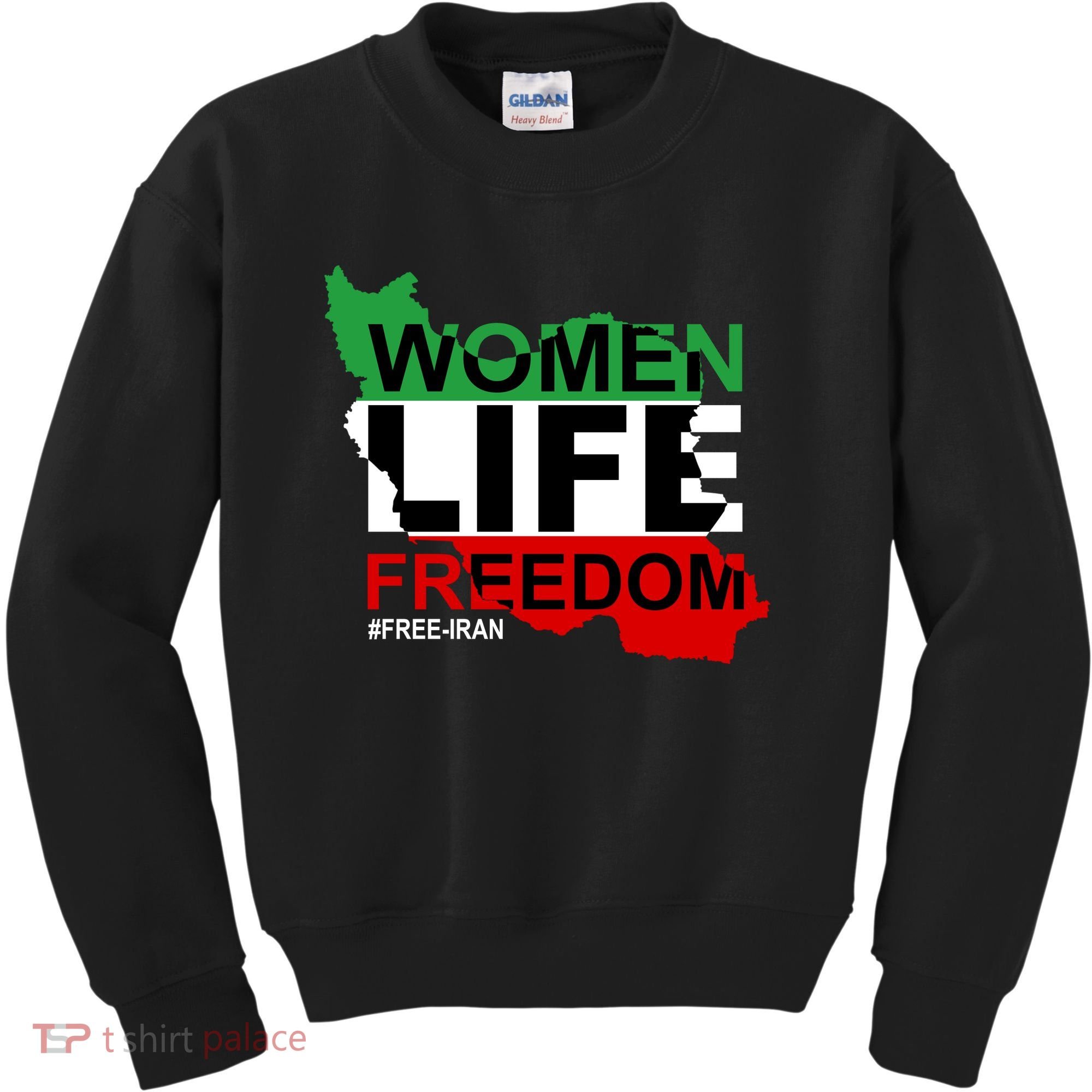 Women Life Freedom Free Iran Kids Sweatshirt
