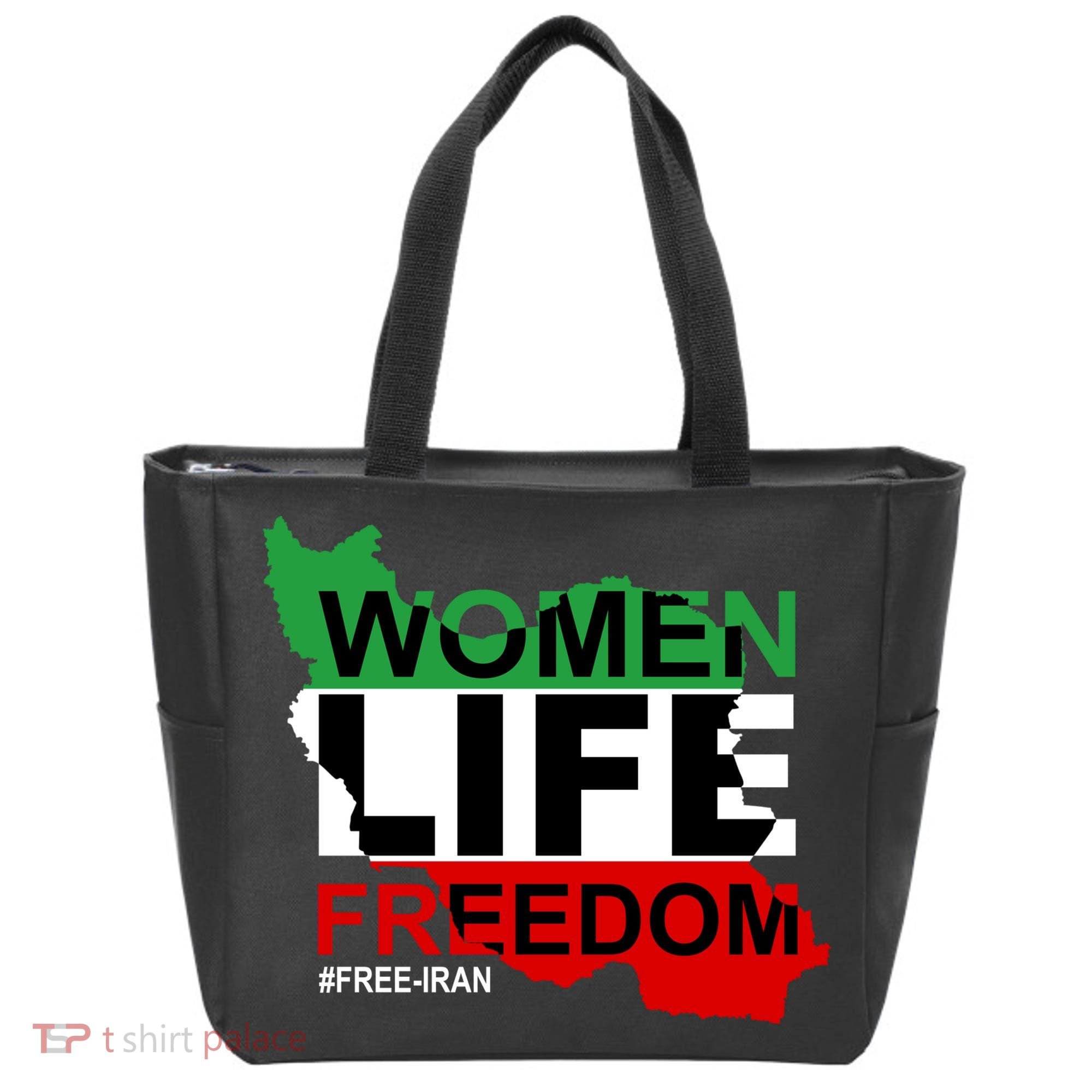 Women Life Freedom Free Iran Tote Bag