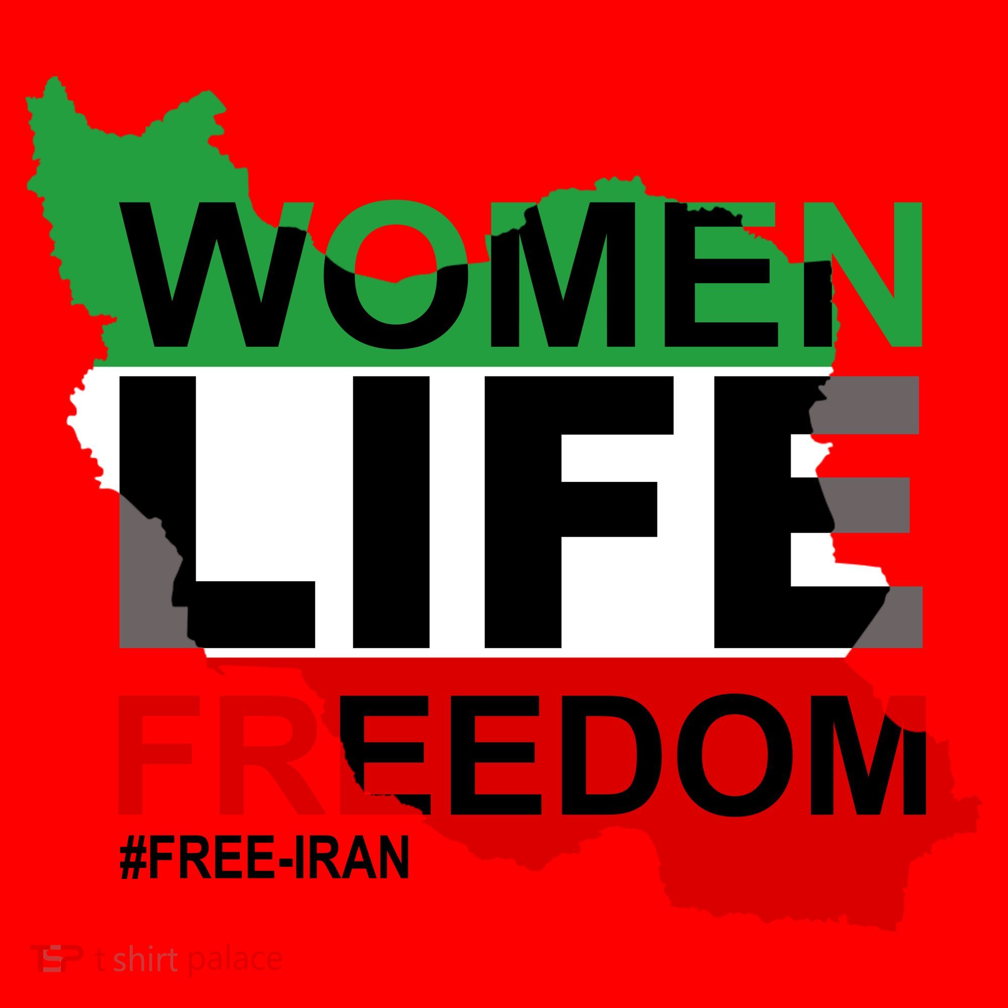 Women Life Freedom Free Iran Santa Hat